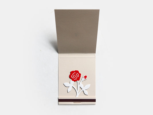 Matchbook Birthday Card (Rose)
